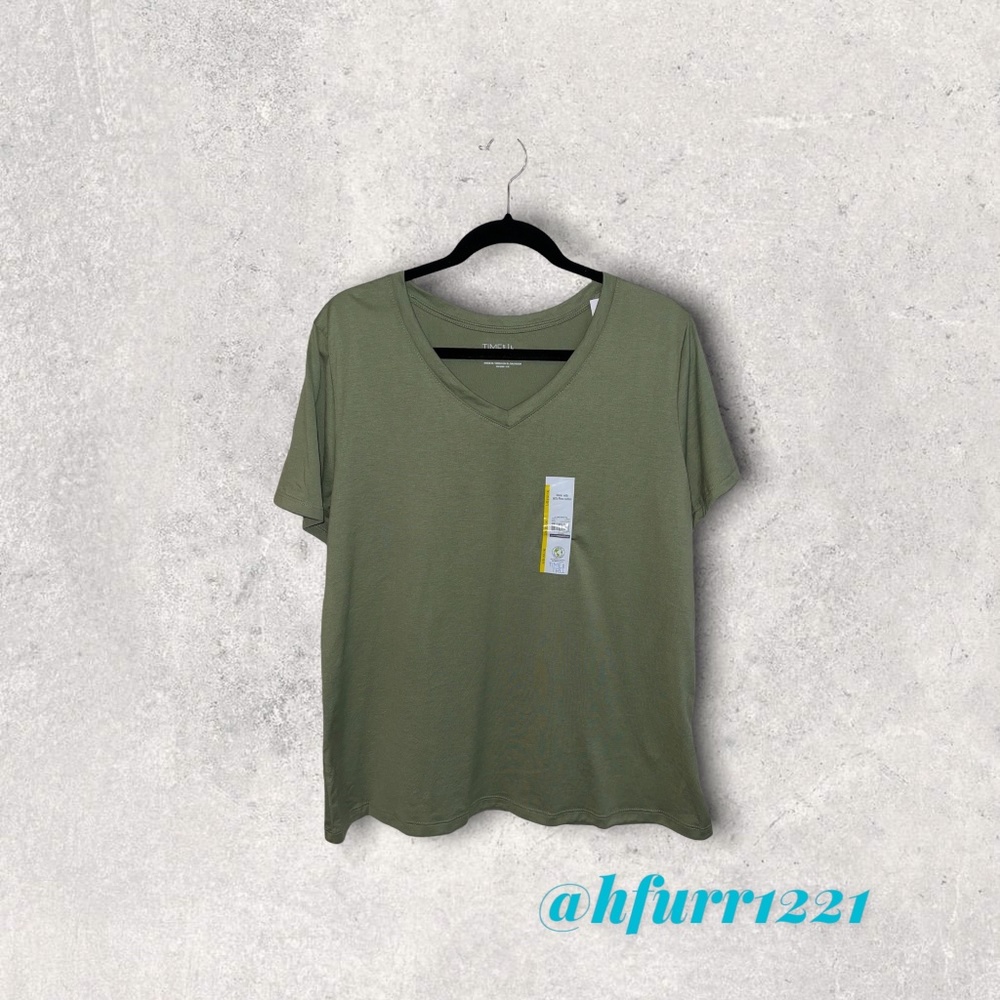 NWT TIME & TRU V NECK TEE SIZE LARGE (12-14)
